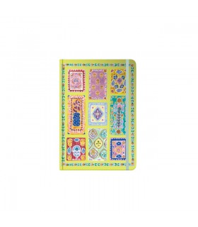 Cuaderno Punteado 14X20 Cosido Patchwork Fera