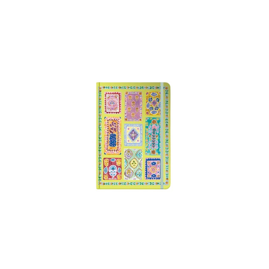 Cuaderno Punteado 14X20 Cosido Patchwork Fera