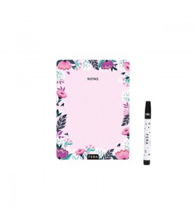 Anotador Con Iman Floral