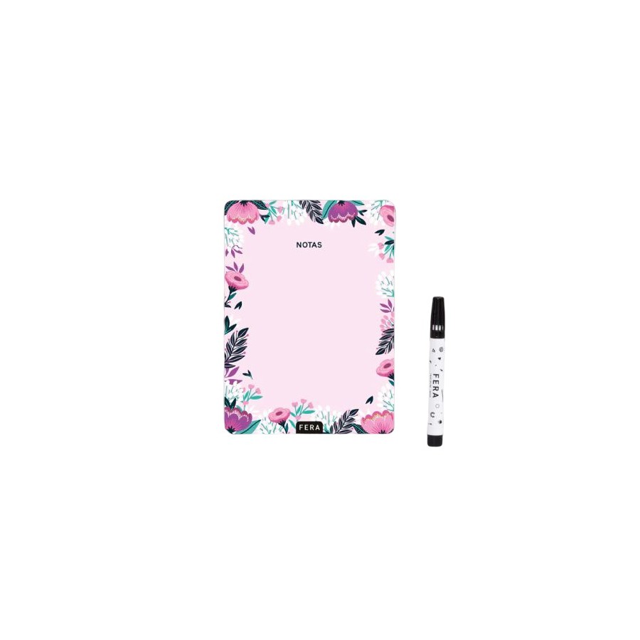 Anotador Con Iman Floral