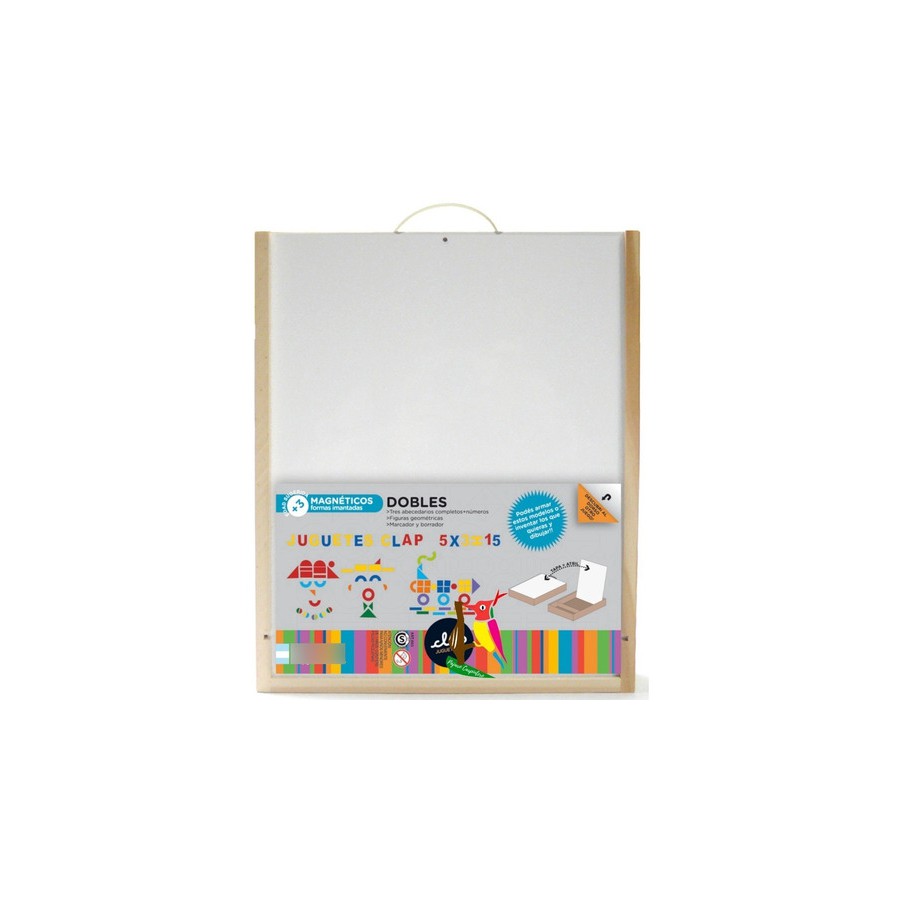 Imantado doble Formas Geométricas y Letras Juguetes Clap