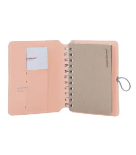 Cuaderno Madison A6 Button Rosa