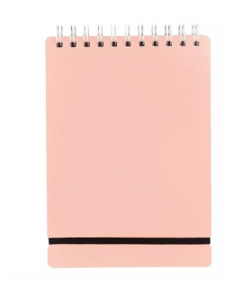 Anotador Studio A5 Liso De Cuero Reciclado Rosa