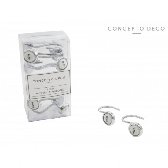 Ganchos Para Cortina Hot And Cold