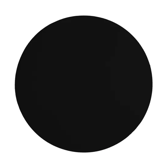 Individual De Mesa Circular Negro