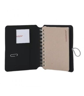 Cuaderno Madison A6 Button Negro