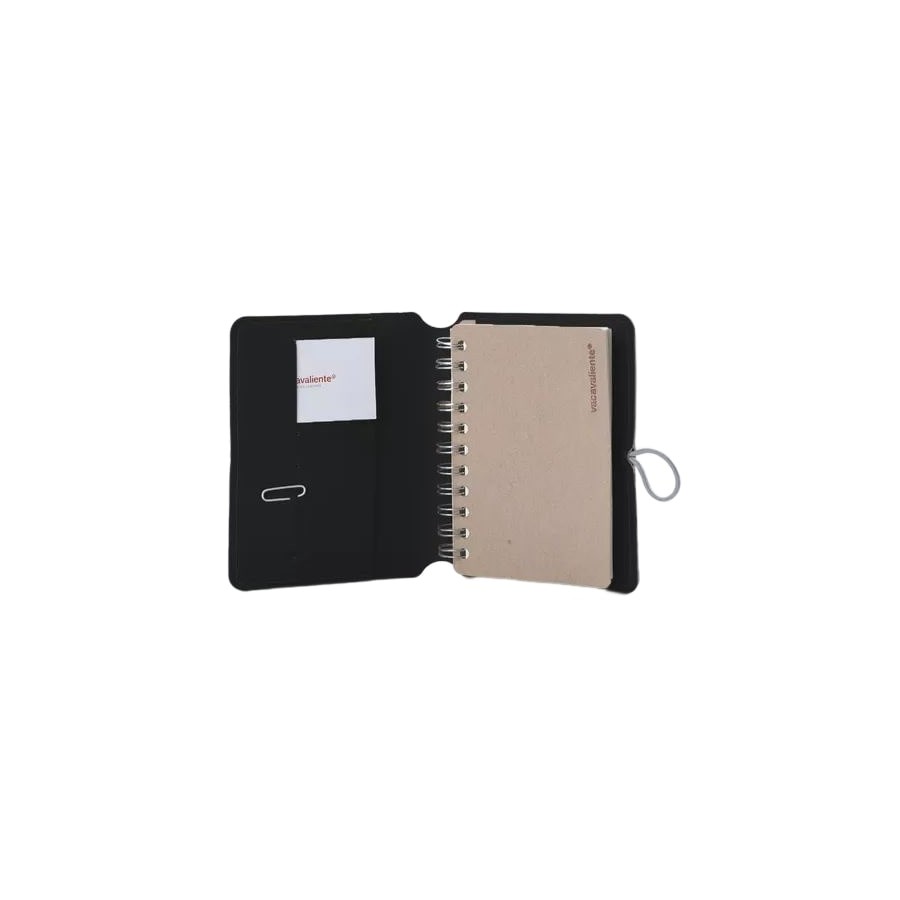 Cuaderno Madison A6 Button Negro