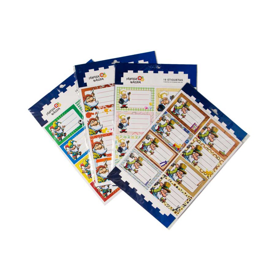 Etiquetas autoadhesivas de los Bistelitos