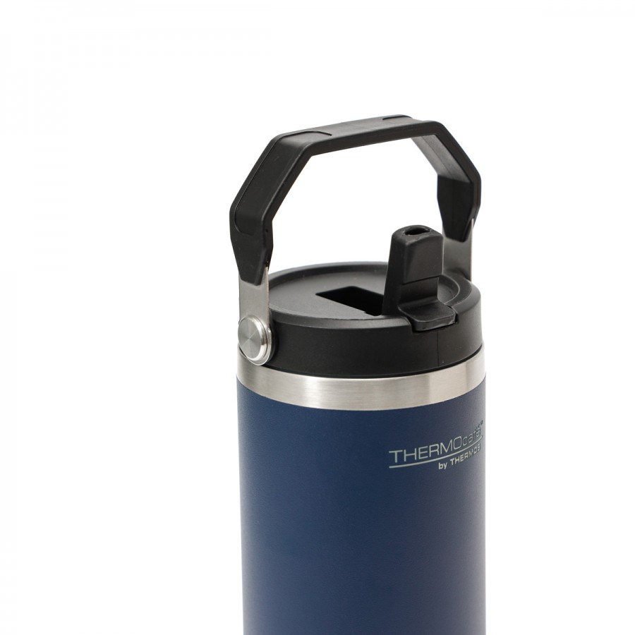 Vaso Térmico 880 ml con Tapa con Pico y Manija Thermos Azul