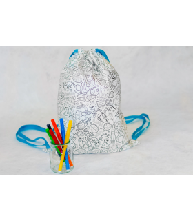 Mochila Marinera para Pintar Liviano con Estampado de Golosinas