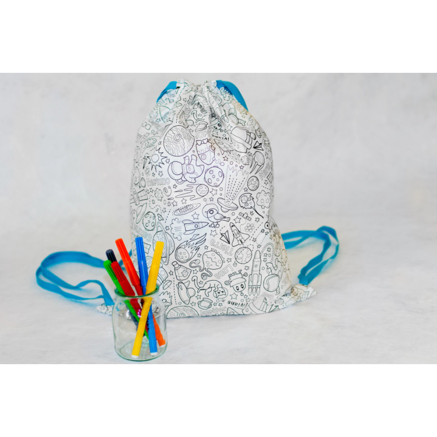 Mochila Marinera para Pintar Liviano con Estampado de Golosinas