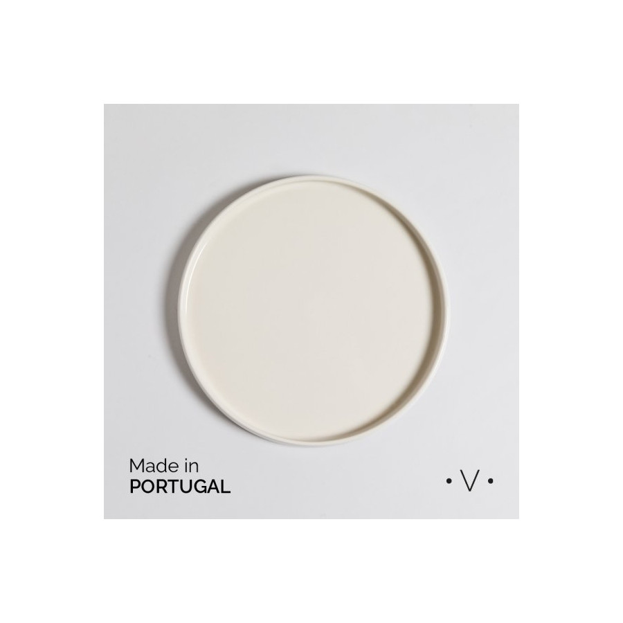 Plato De Postre Lagoa Cream 21 cm