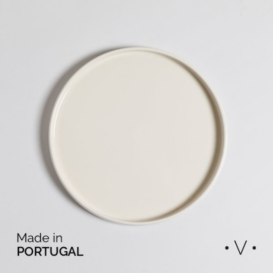 Plato De Postre Lagoa Cream 21 cm