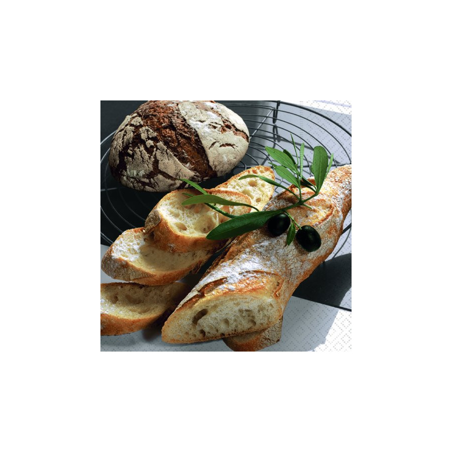 Servilletas 33 x 33 cm Lunch Fresh Bread