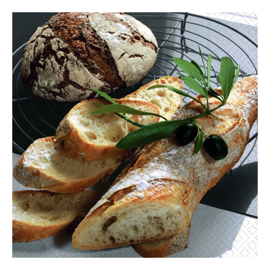 Servilletas 33 x 33 cm Lunch Fresh Bread