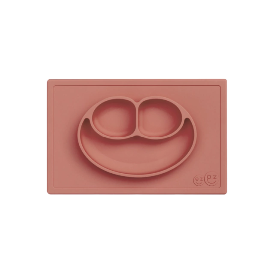 Plato de Silicona EZPZ Happy Mat Sienna