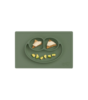 Plato de Silicona EZPZ Happy Mat Oliva