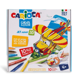 Set Crea y Colorea en 3D Avion