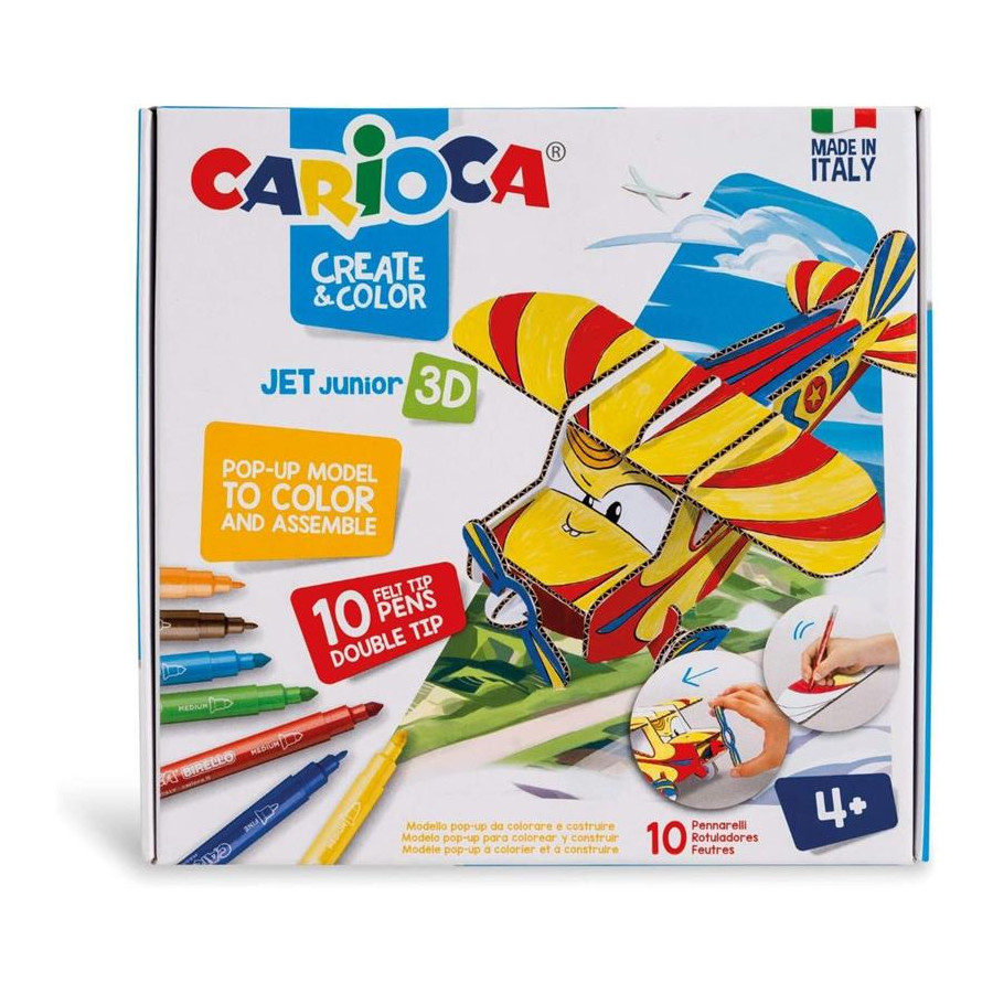 Set Crea y Colorea en 3D Avion