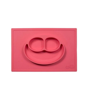 Plato de Silicona EZPZ Happy Mat Coral