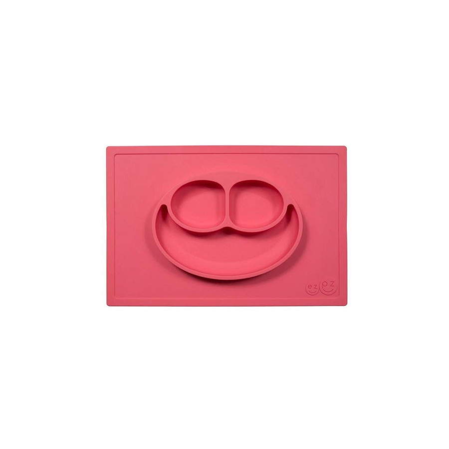 Plato de Silicona EZPZ Happy Mat Coral