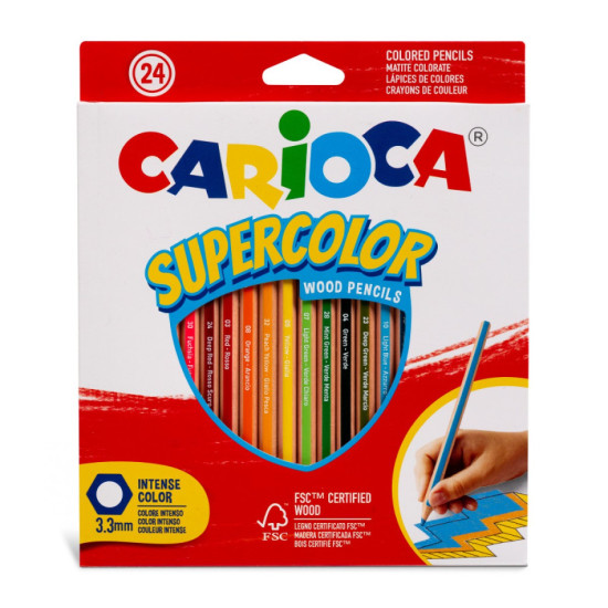 Lápices Carioca Supercolor x 24