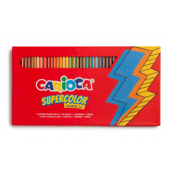 Set Completo de Lápices Carioca Supercolor x 40