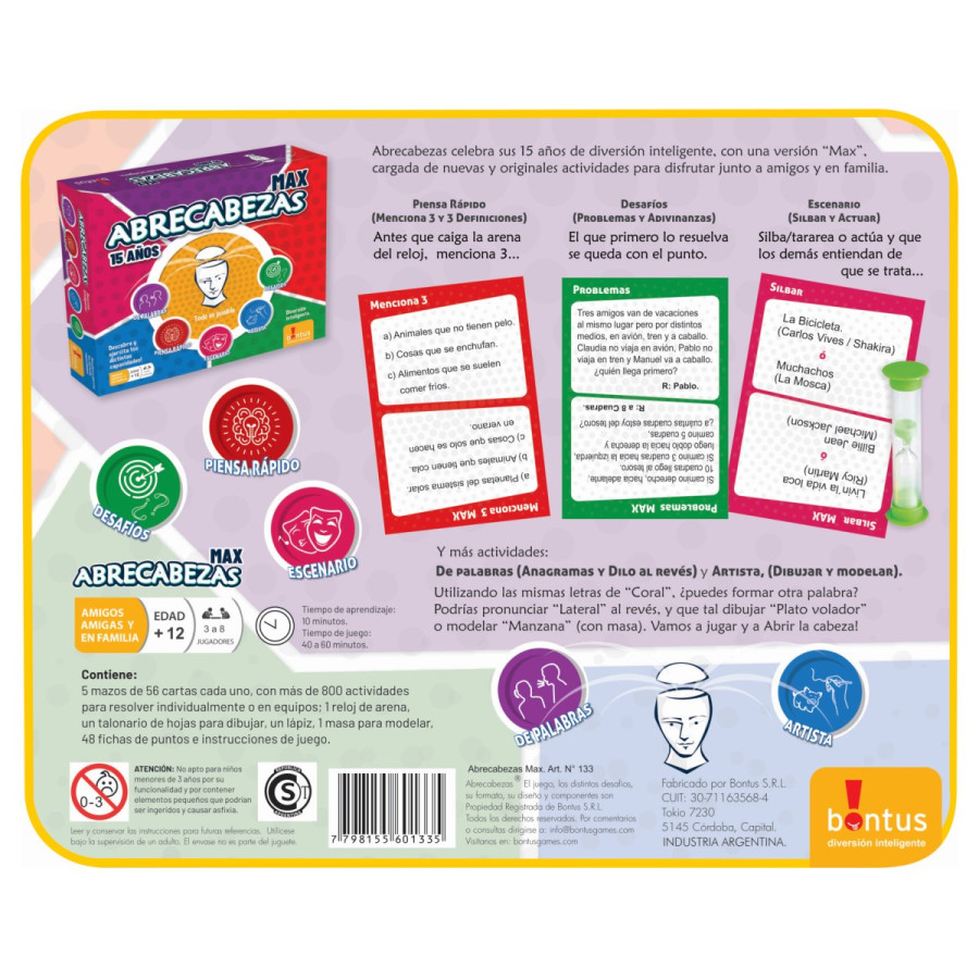 Juego de Mesa Abrecabezas Max Bontus