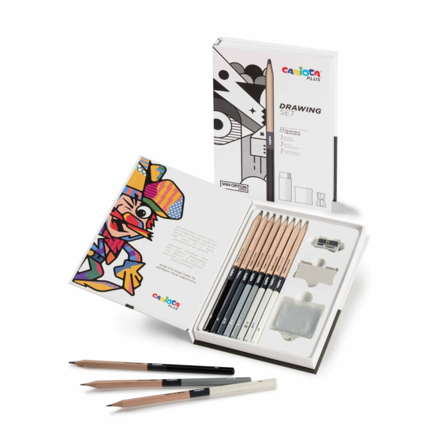 Set Premium de Dibujo Graphite Carioca Plus