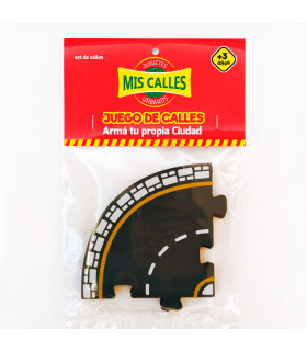 Extensiones Curvas de Calles de Juguete Mis Calles x 4 piezas