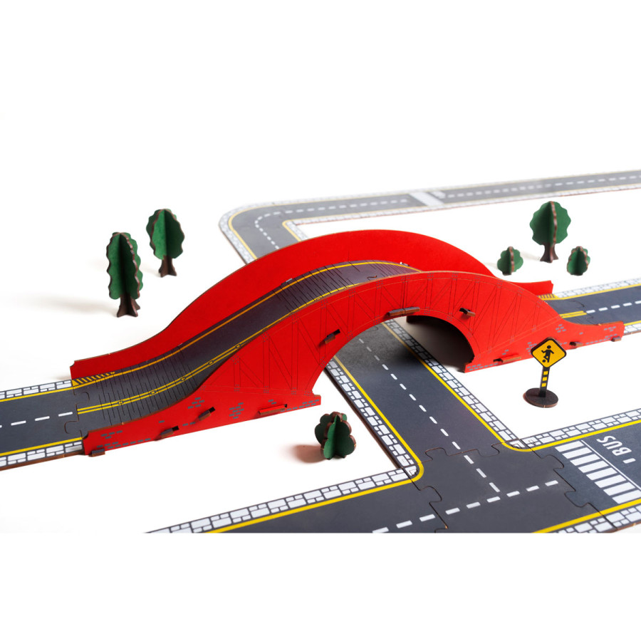 Puente de Juguete Mis Calles x 9 piezas