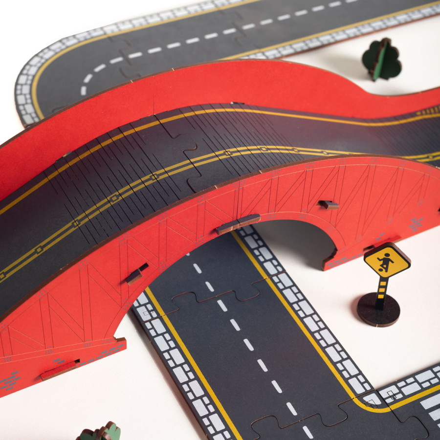 Puente de Juguete Mis Calles x 9 piezas