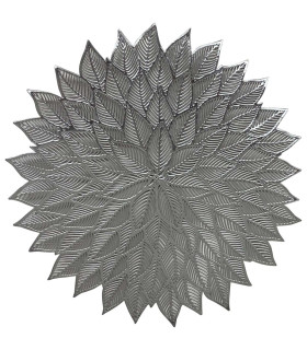 Individual de PVC 38 cm Plateado Alparamis