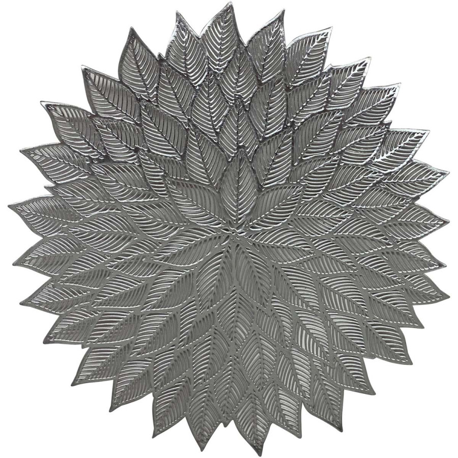 Individual de PVC 38 cm Plateado Alparamis