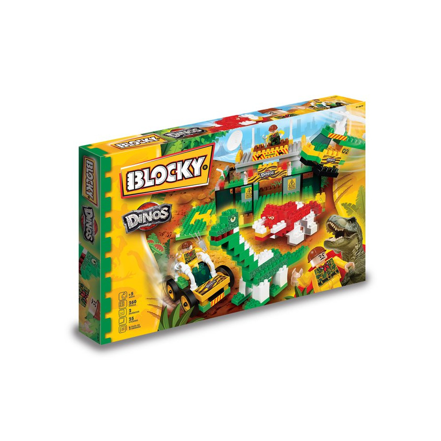 Ladrillos Blocky Dinosaurios 260 Piezas