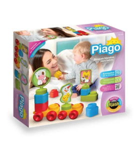 Piago Bloques Blandos Animales Granja 11 Piezas