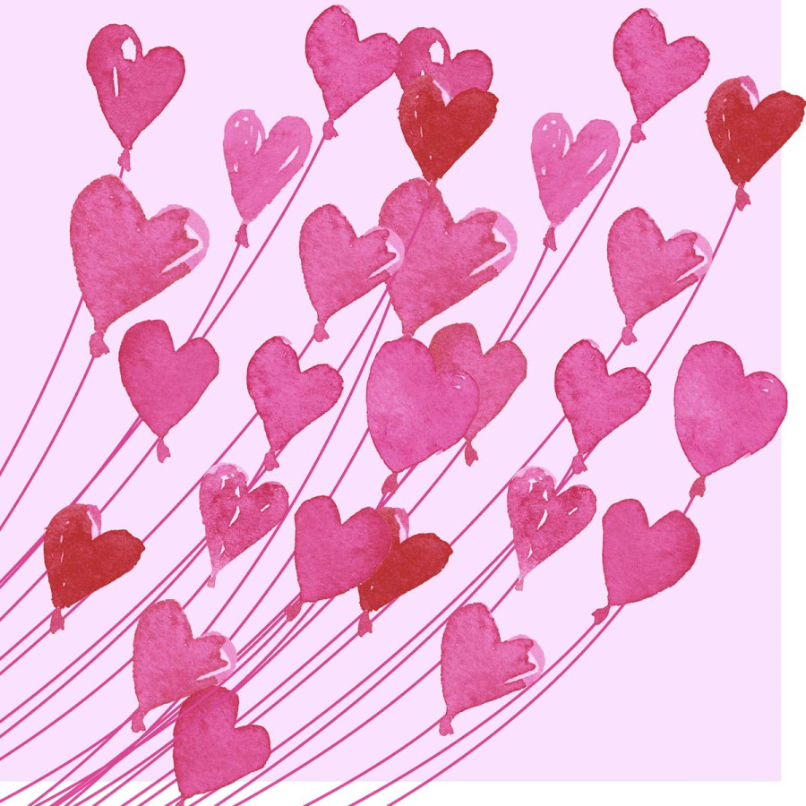 Servilletas 33 x 33 cm Love