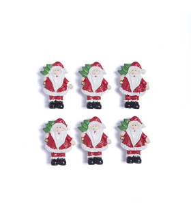 6 Broches Santa
