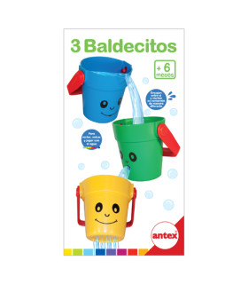 3 baldecitos Para El Baño