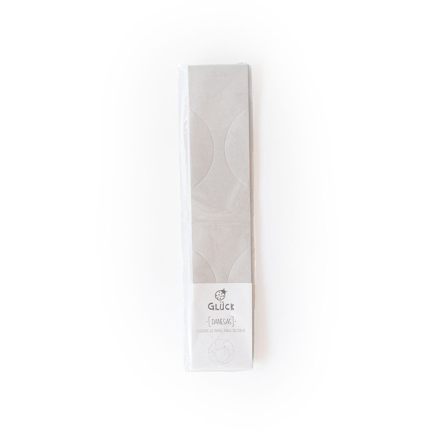 Danesa para Armar Plateada 9 cm x 3