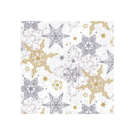 Servilletas 33 x 33 cm Delicate Stars Silver