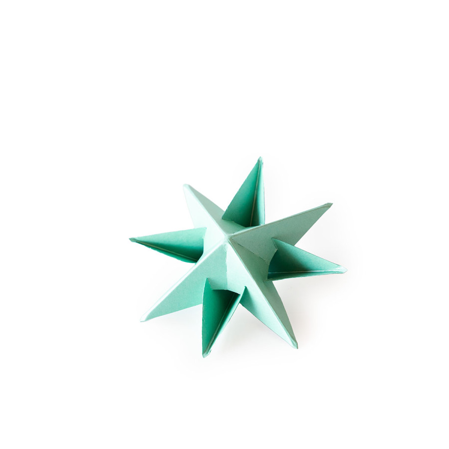 Estrella para Armar 12 cm Aqua x 3