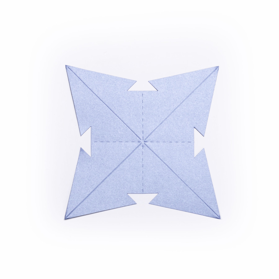 Estrella para Armar 28 cm Azul