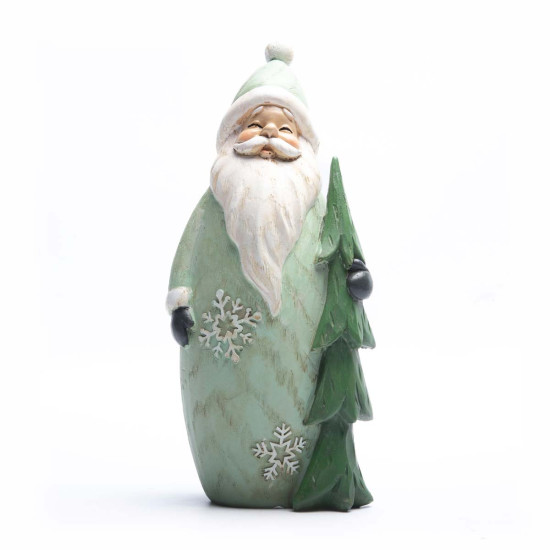 Adorno de Papá Noel con Pino 24 cm Alparamis