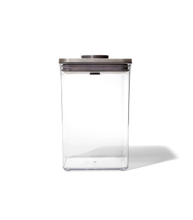 Frasco Rectangular Hermetico Con Tapa de Acero 4.2 lt Oxo Pop