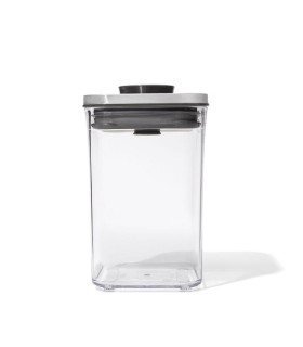 Frasco Cuadrado Hermetico Con Tapa de Acero 1 lt Oxo Pop