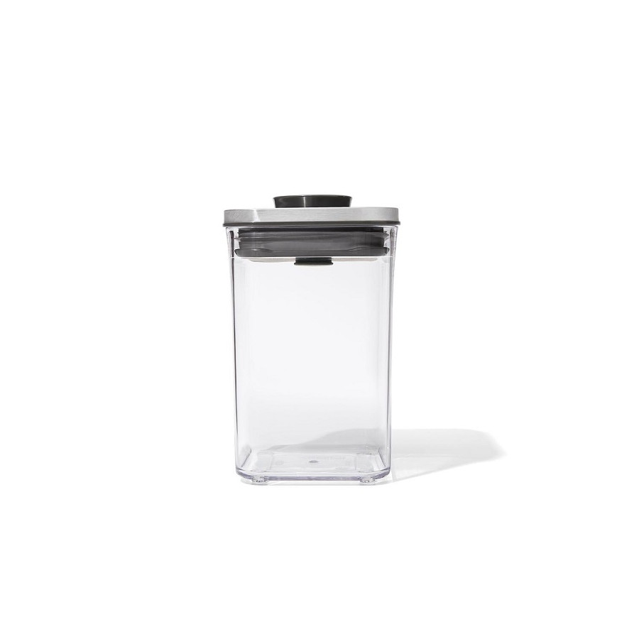 Frasco Cuadrado Hermetico Con Tapa de Acero 1 lt Oxo Pop