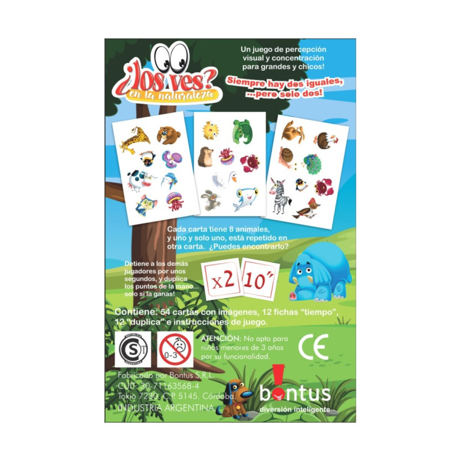 Juego Eco Los Ves en la Naturaleza