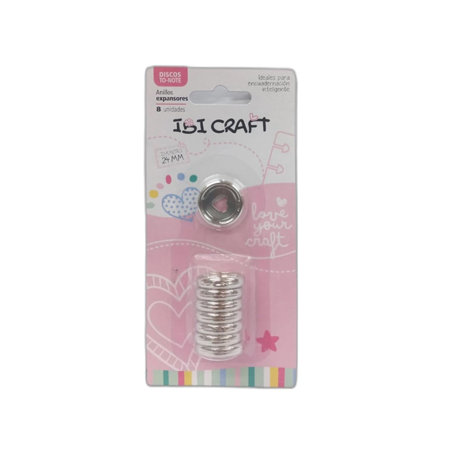 Discos de Expansión de 24 mm x 8 unidades Plata Ibicraft