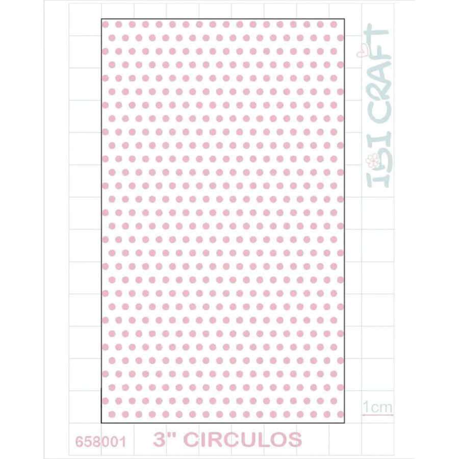 Plantilla de 3 pulg Texturado 2D Círculos Ibicraft